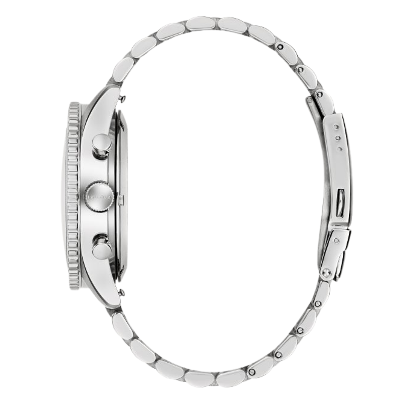 Bulova Marine Star Heritage Chronograph Stainless Steel Black Dial Watch 42.85 mm