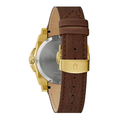 Bulova Icon Watch, Stainless Steel, Black Dial, 40 mm