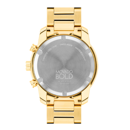 Movado Bold Verso Chronograph Green Dial Stainless Steel Watch 44 mm