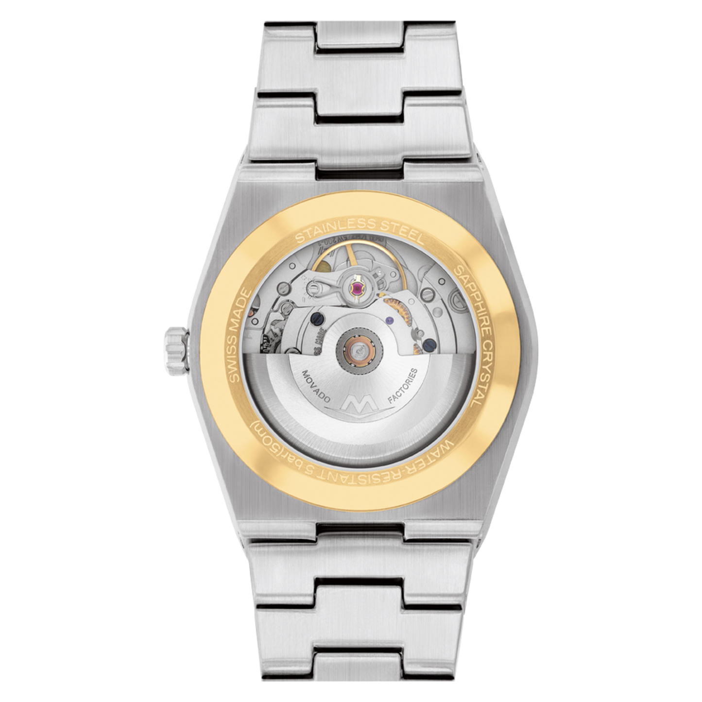 Movado Bold Quest Two-Tone Stainless Steel Green Dial Automatic Watch 39mm