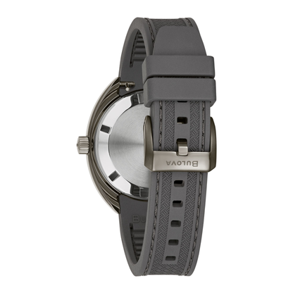 Bulova Oceanographer GMT Gray Stainless Steel White Dial Automatic Watch 41 mm