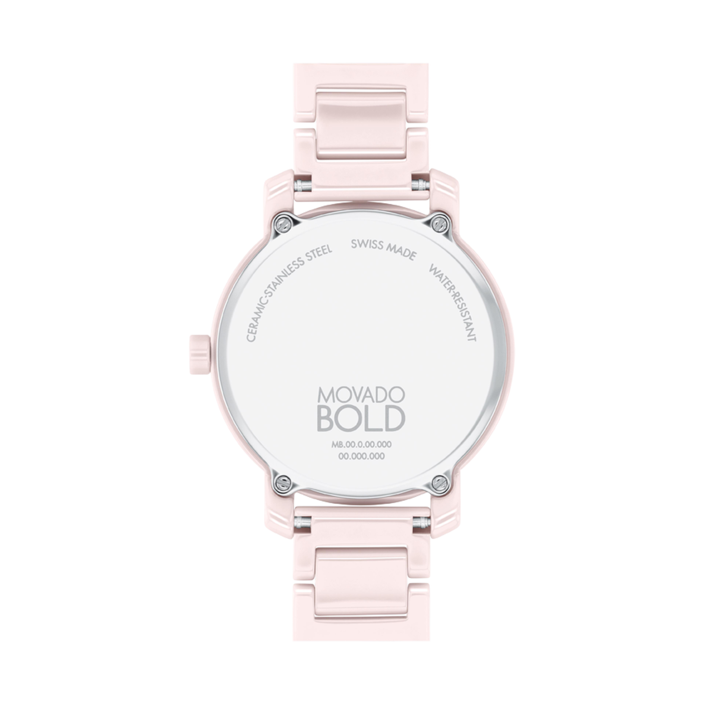 Movado Bold Evolution Blush Ceramic Watch 34 mm
