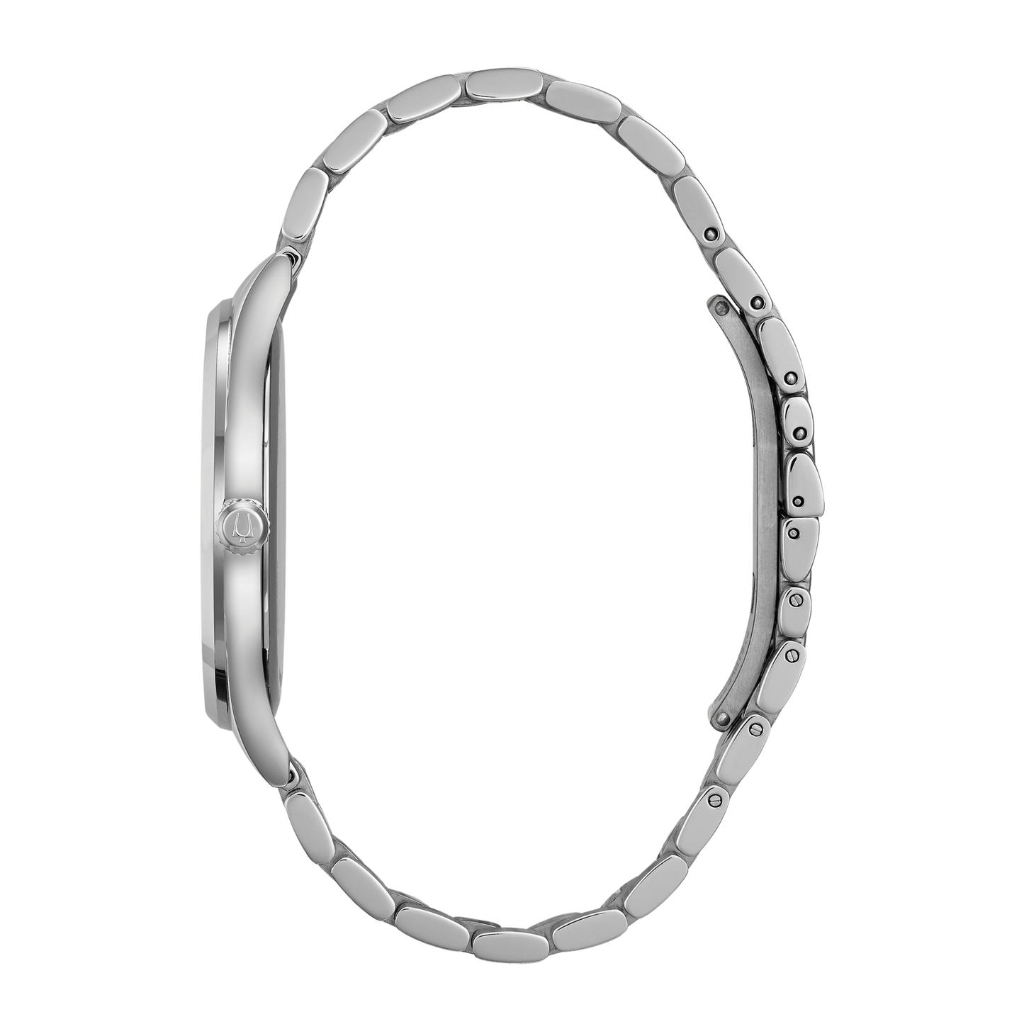 Bulova Classic Silver Stainless Steel Gray Dial Watch 40 mm
