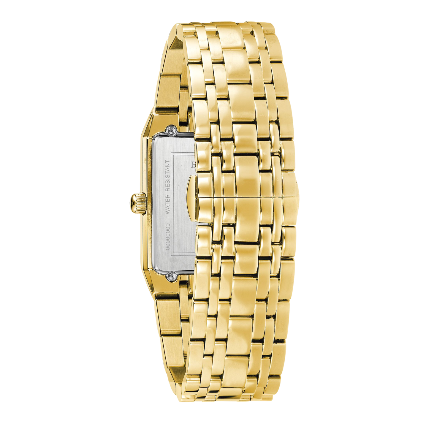 Bulova Quadra Modern Watch, Stainless Steel, Champagne-gold Dial, 30.75 mm