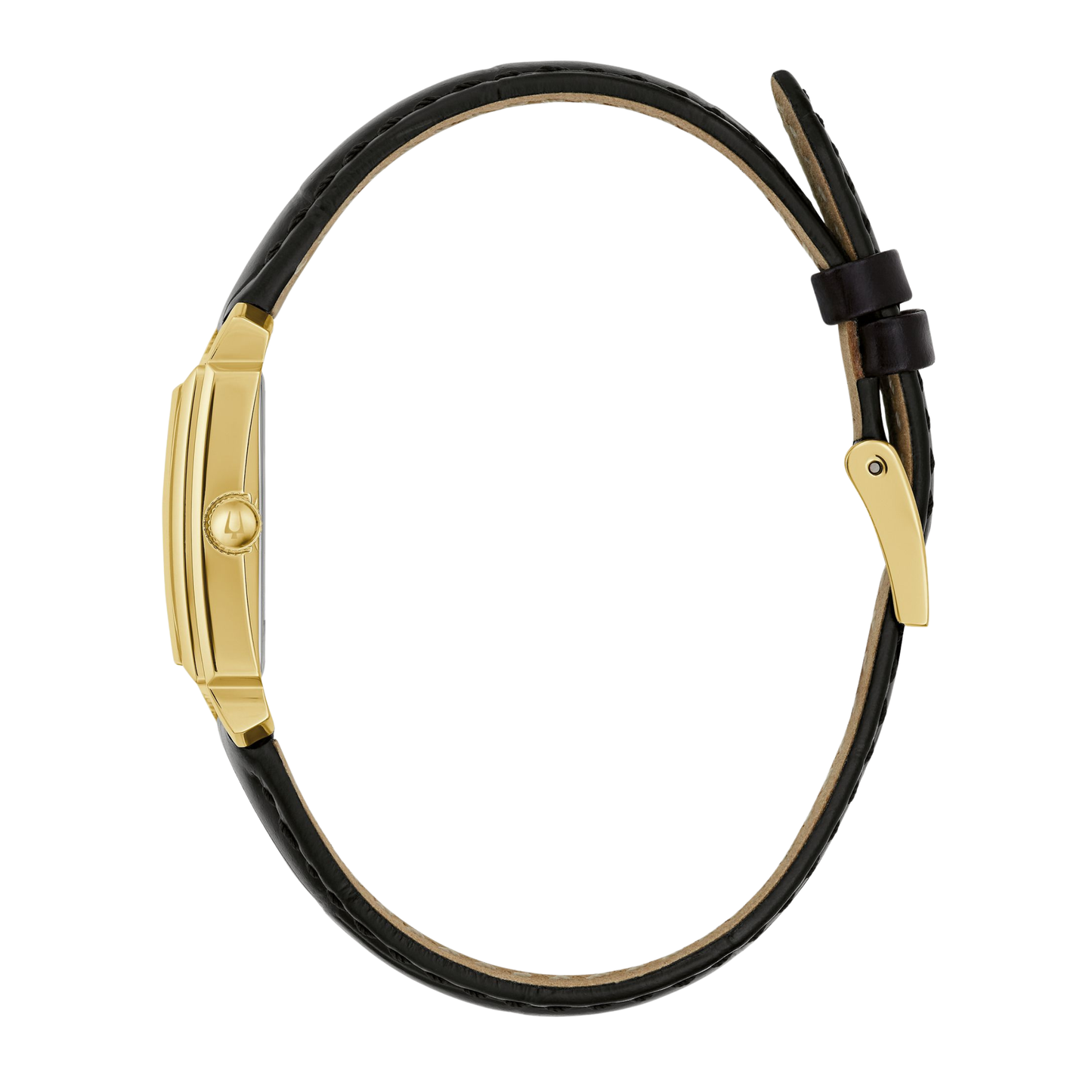 Bulova Sutton Black Leather Strap White Dial Watch 21mm