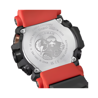 G-SHOCK Mudman Black Red Bio-Resin Watch 56.7 mm