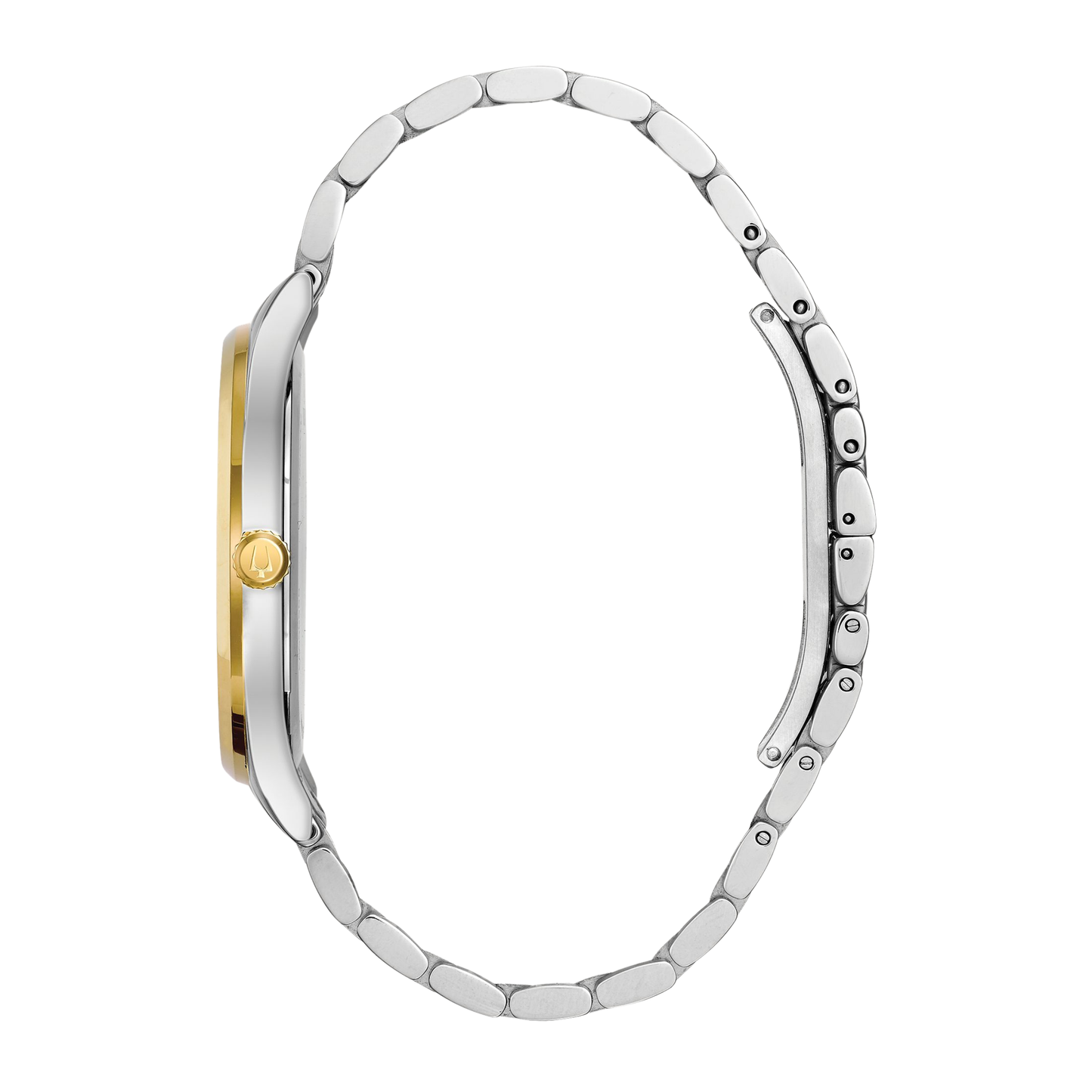 Bulova Diamond Classic Two-Tone Stainless Steel Blue Dial Watch 40 mm