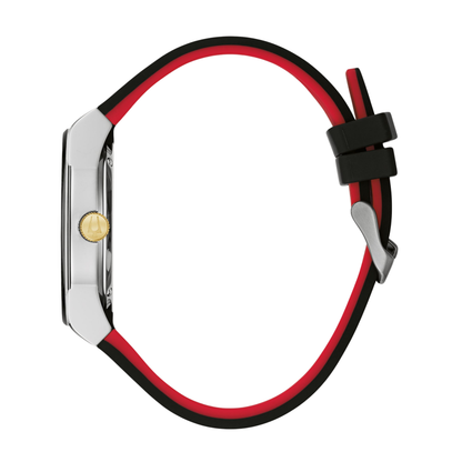 Bulova Millenia Silver-Tone Stainless Steel Black Dial Watch 41 mm