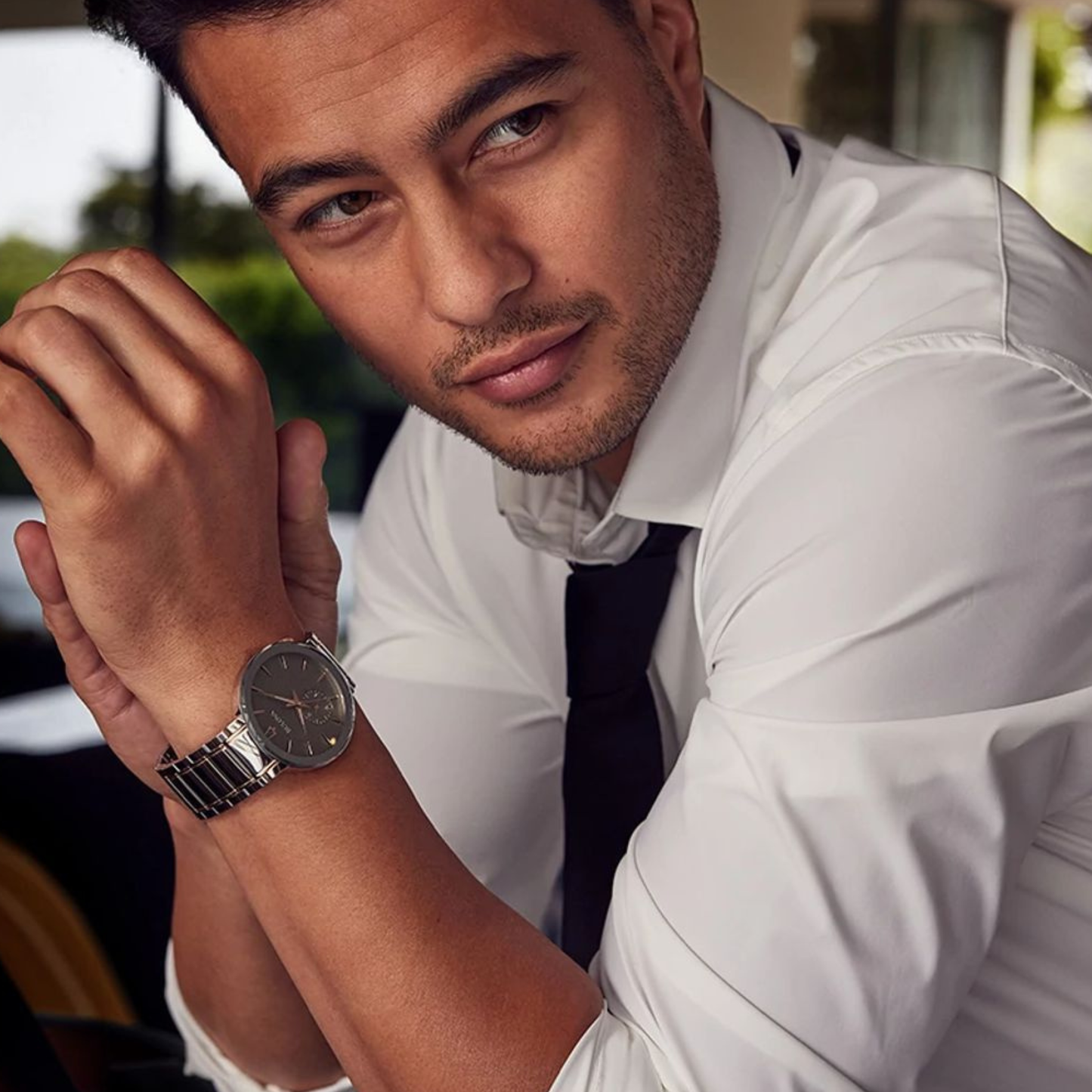 Bulova Latin GRAMMY Two-Tone Stainless Steel Gray Dial Watch 42 mm