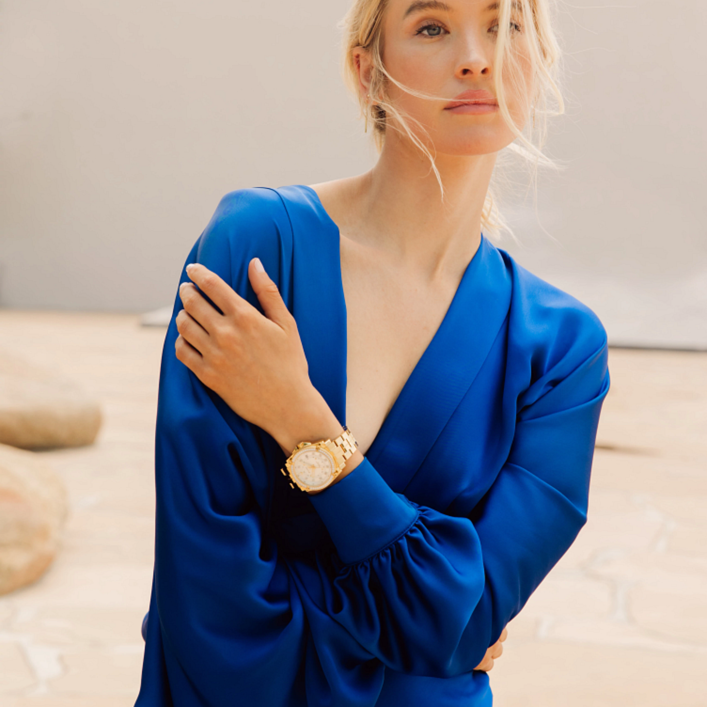 Bulova Icon Gold-Tone Stainless Steel Silver-tone Dial Watch 40 mm