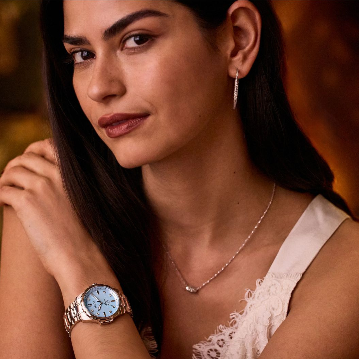 Bulova Marine Star Silver Stainless Steel Blue Dial Watch 36 mm