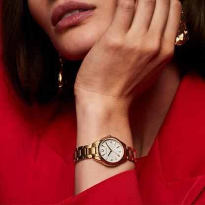 Bulova Classic Sutton Gold Stainless Steel Silver Dial Watch 28 mm