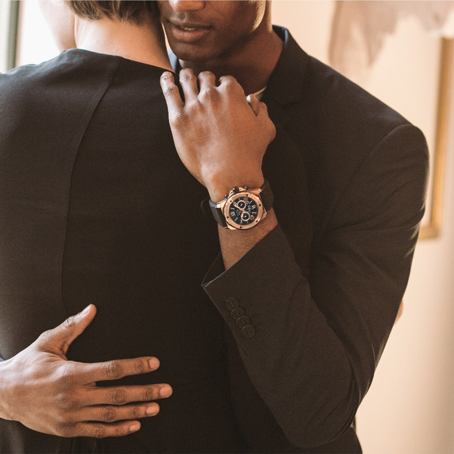 Bulova Series A Marine Star Two-Tone Stainless Steel Black Dial Watch 44 mm