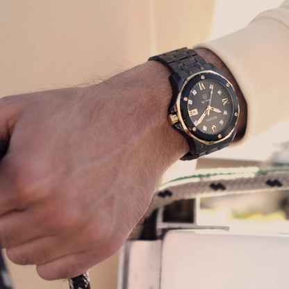 Bulova Series A Marine Star Black Stainless Steel Black Dial Watch 44 mm