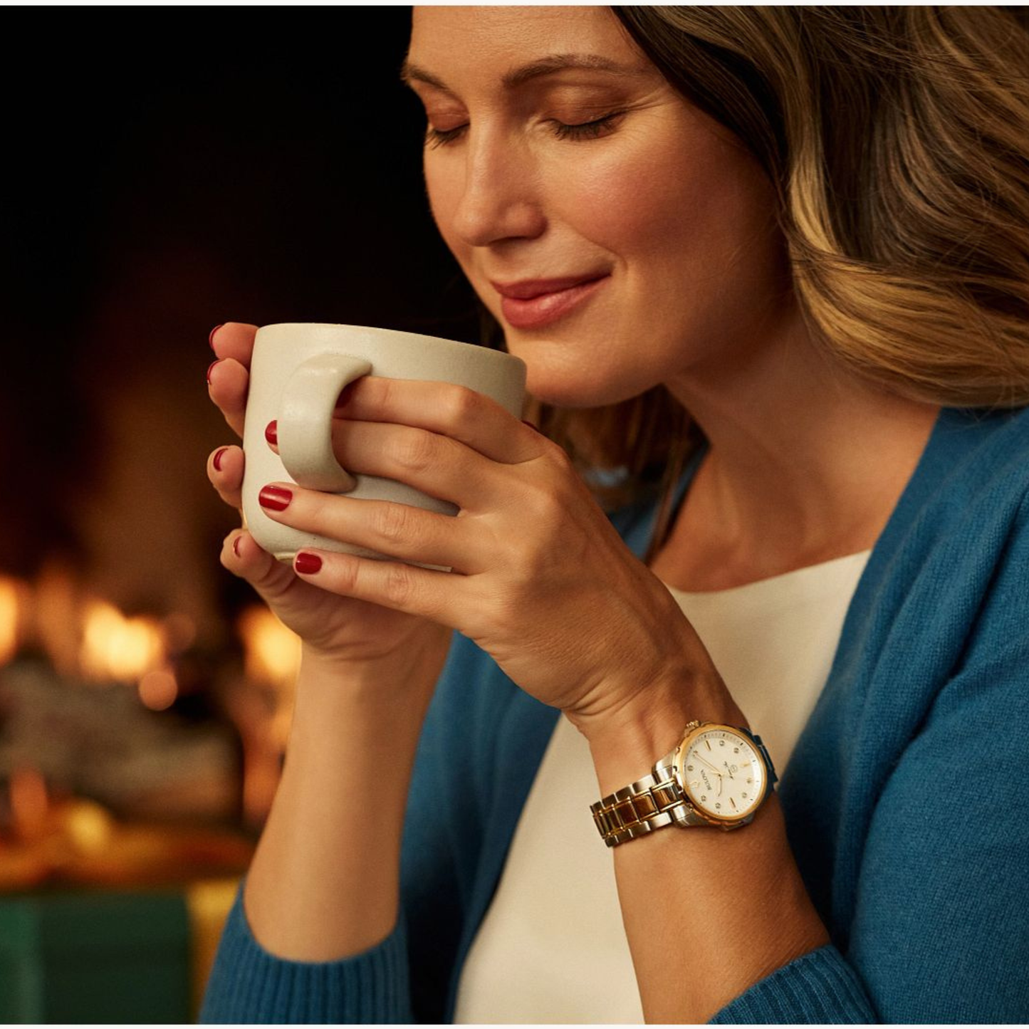 Bulova Marine Star Two-Tone Stainless Steel White Dial Watch 36 mm