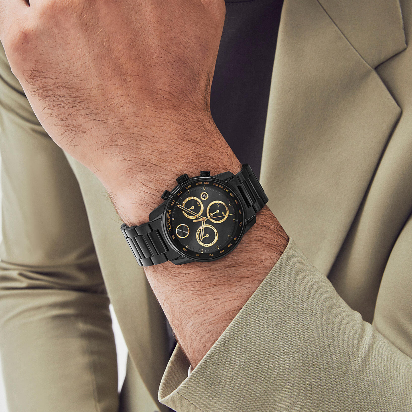 Movado Bold Horizon Stainless Steel Swiss Women’s Watch 34 mm