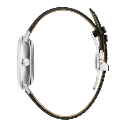 Bulova Frank Sinatra Rat Pack Leather Strap Black Dial Automatic Watch 40 mm