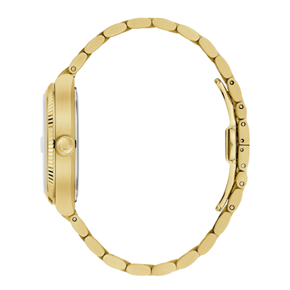 Bulova Super Seville Gold Stainless Steel Silver Dial Watch 37.5 mm