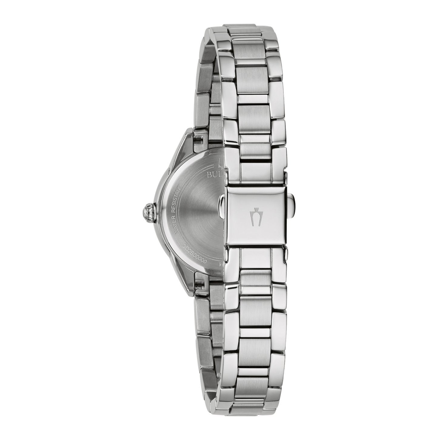 Bulova Classic Sutton Silver Stainless Steel Blue Dial Watch 28 mm