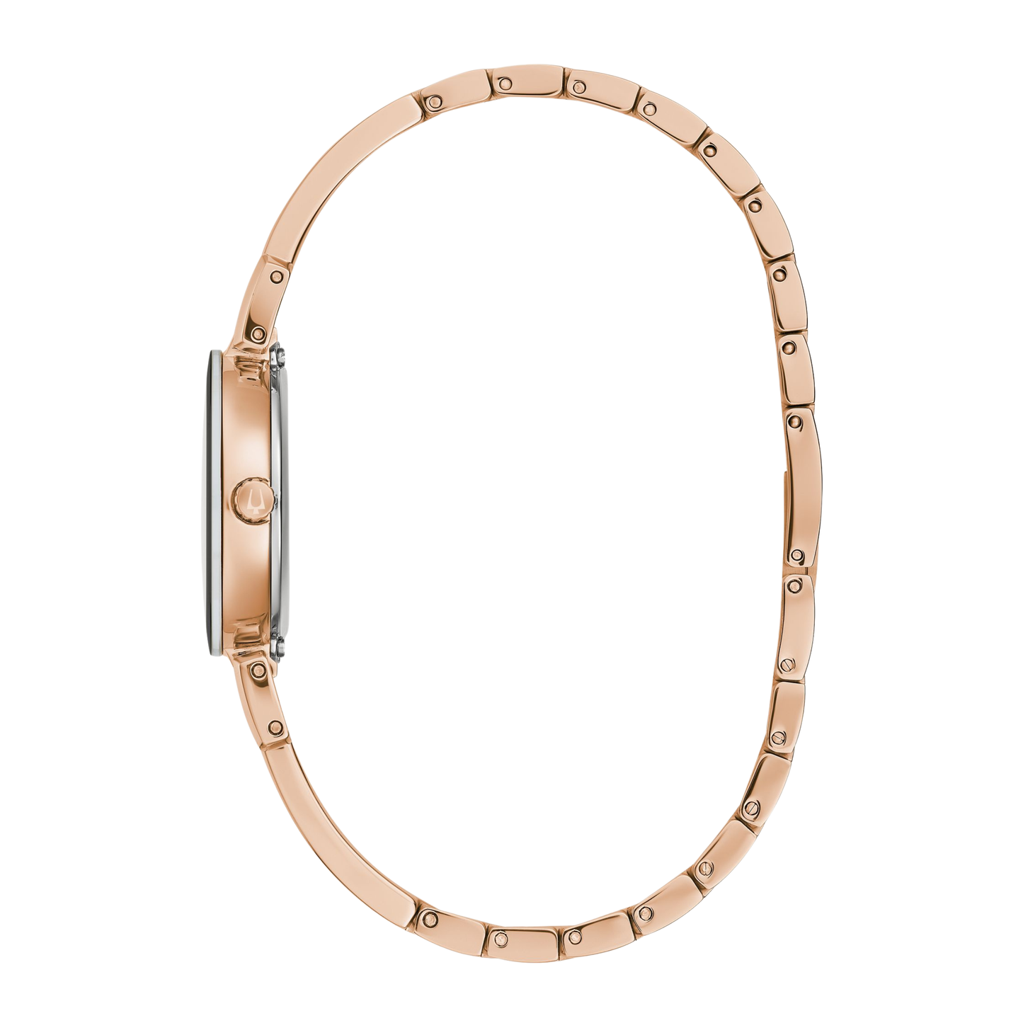 Bulova Marc Anthony Modern Rose Gold-Tone Stainless Steel Black Dial Watch 26mm