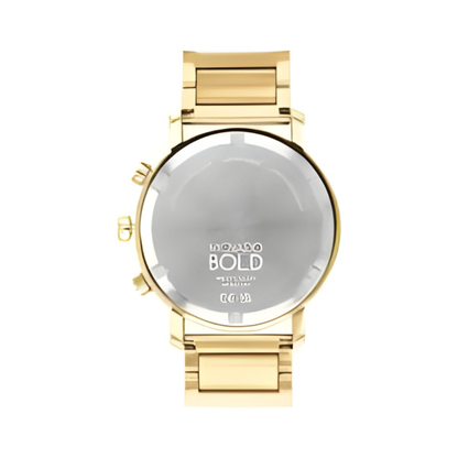 Movado Bold Chronograph Gold Stainless Steel Watch 42 mm