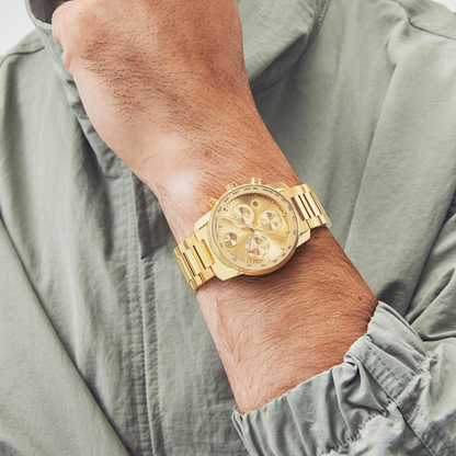 Movado Bold Verso Chronograph Gold Stainless Steel Watch 44 mm