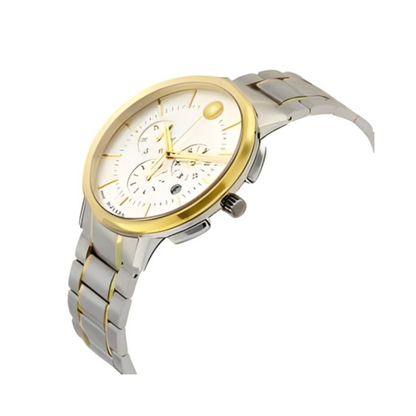 Movado SE Chronograph Small Seconds Bracelet Sapphire Crystal Silver Dial 42mm