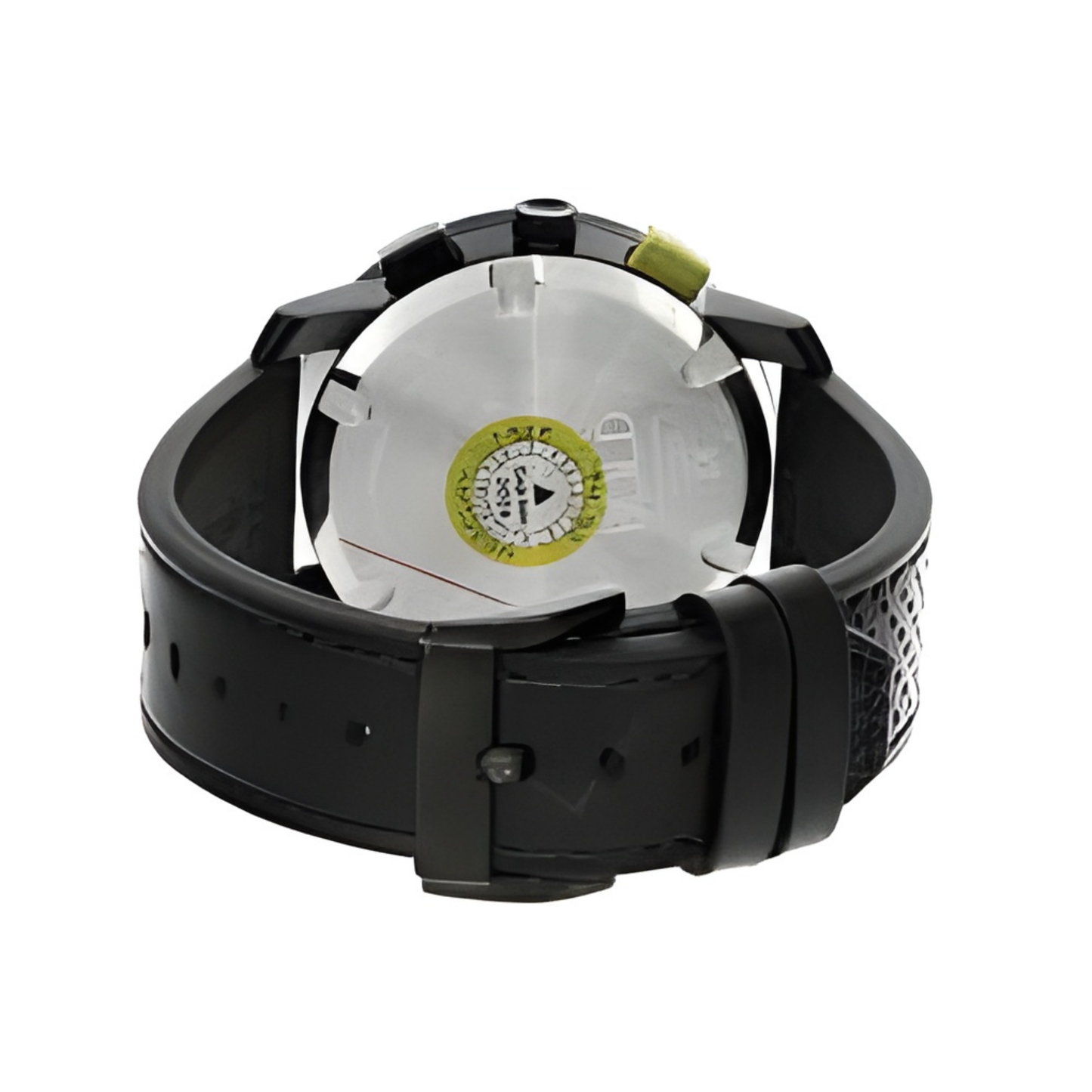 Movado Bold Yellow Dial Leather Strap Chronograph Watch 44 mm