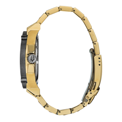 Bulova Icon Two-Tone Stainless Steel Black Dial Watch 46.5 mm