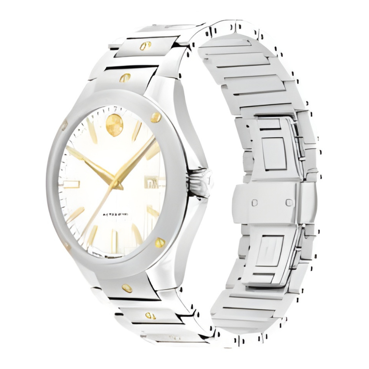 Movado SE Two-Tone Diamond White Dial Stainless Steel Watch 32 mm