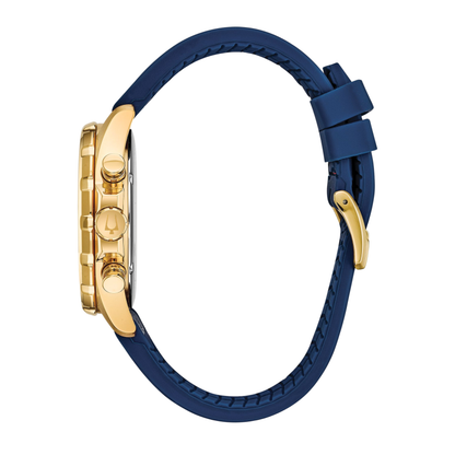 Bulova Marine Star Watch, Stainless Steel, Blue Dial, 43 mm