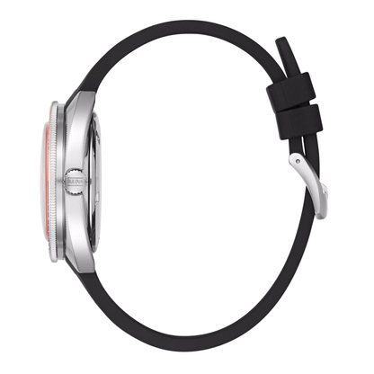 Bulova Oceanographer Devil Diver Silver Stainless Steel Orange Dial Watch 41 mm