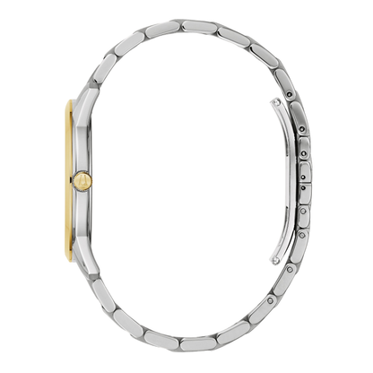 Bulova Classic Sutton Two-Tone Stainless Steel Black Dial Watch 40 mm