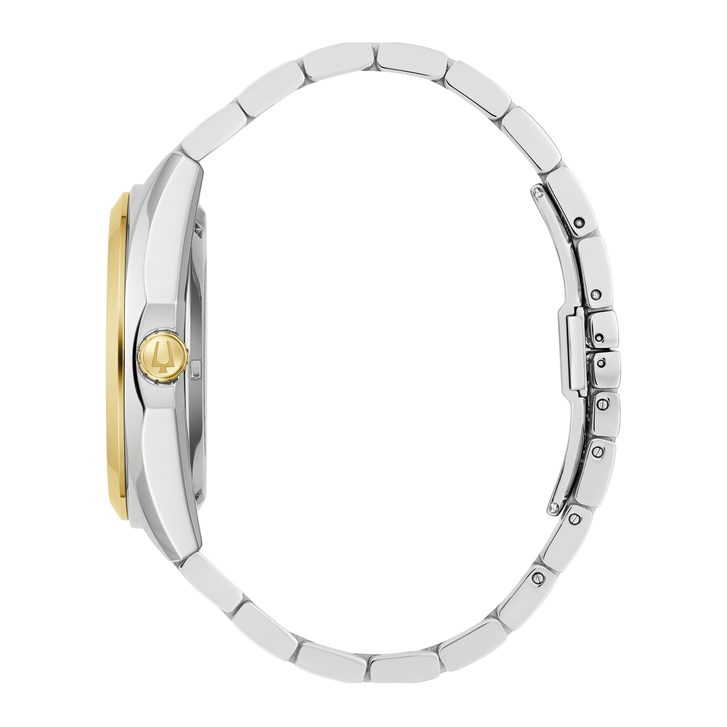 Bulova Classic Surveyor Two-Tone Stainless Steel Silver Dial Watch 42 mm