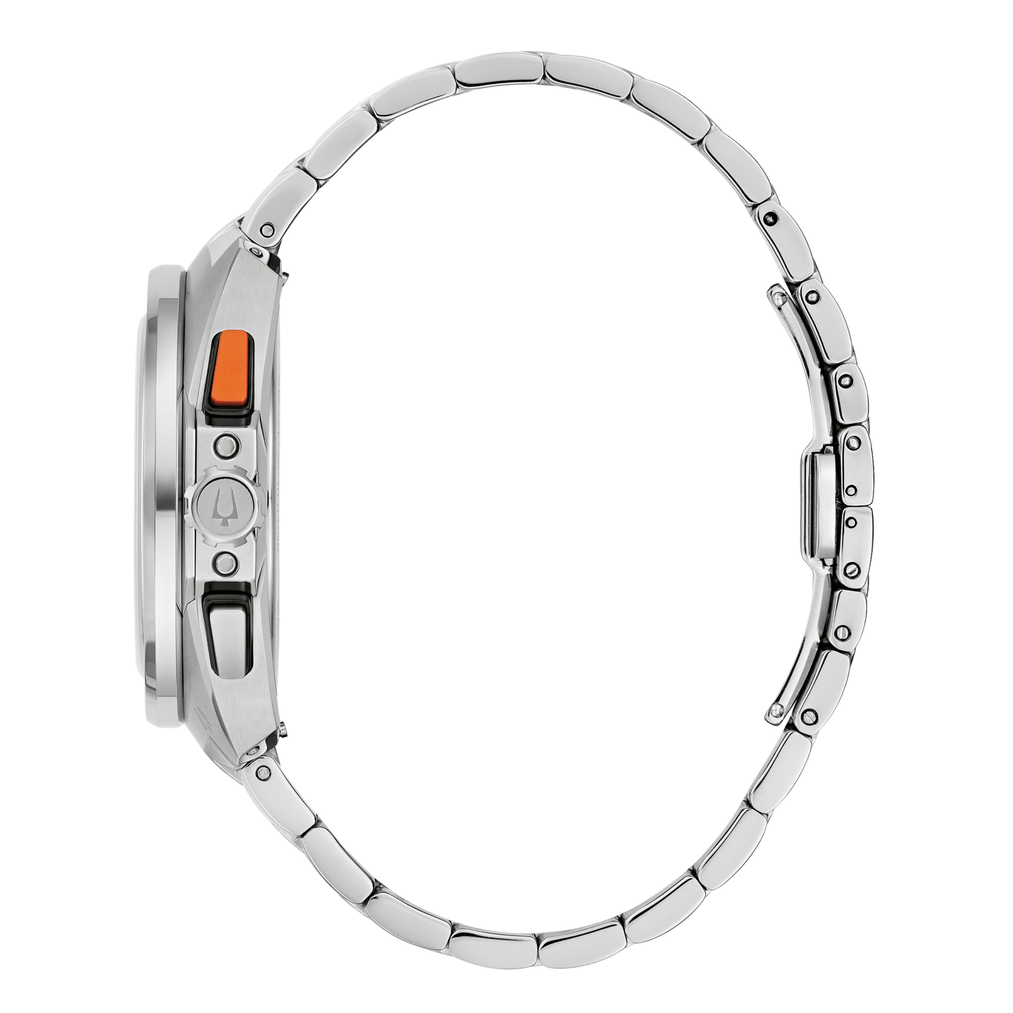 Bulova Racer Chronograph Silver Stainless Steel Light Blue Dial Watch 42 mm