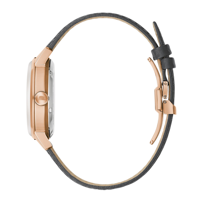 Bulova Summer Wind Frank Sinatra Leather Strap Grey Dial Automatic Watch 40 mm