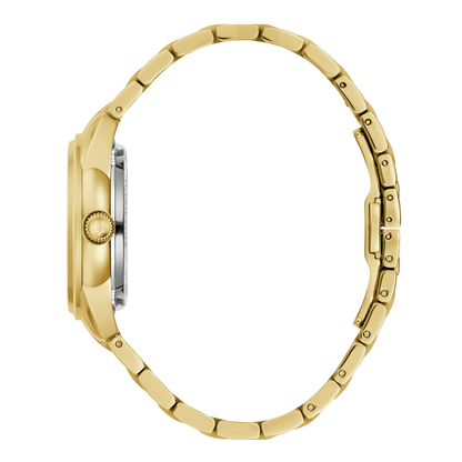 Bulova Sutton Gold Stainless Steel White Dial Automatic Watch 34.5 mm