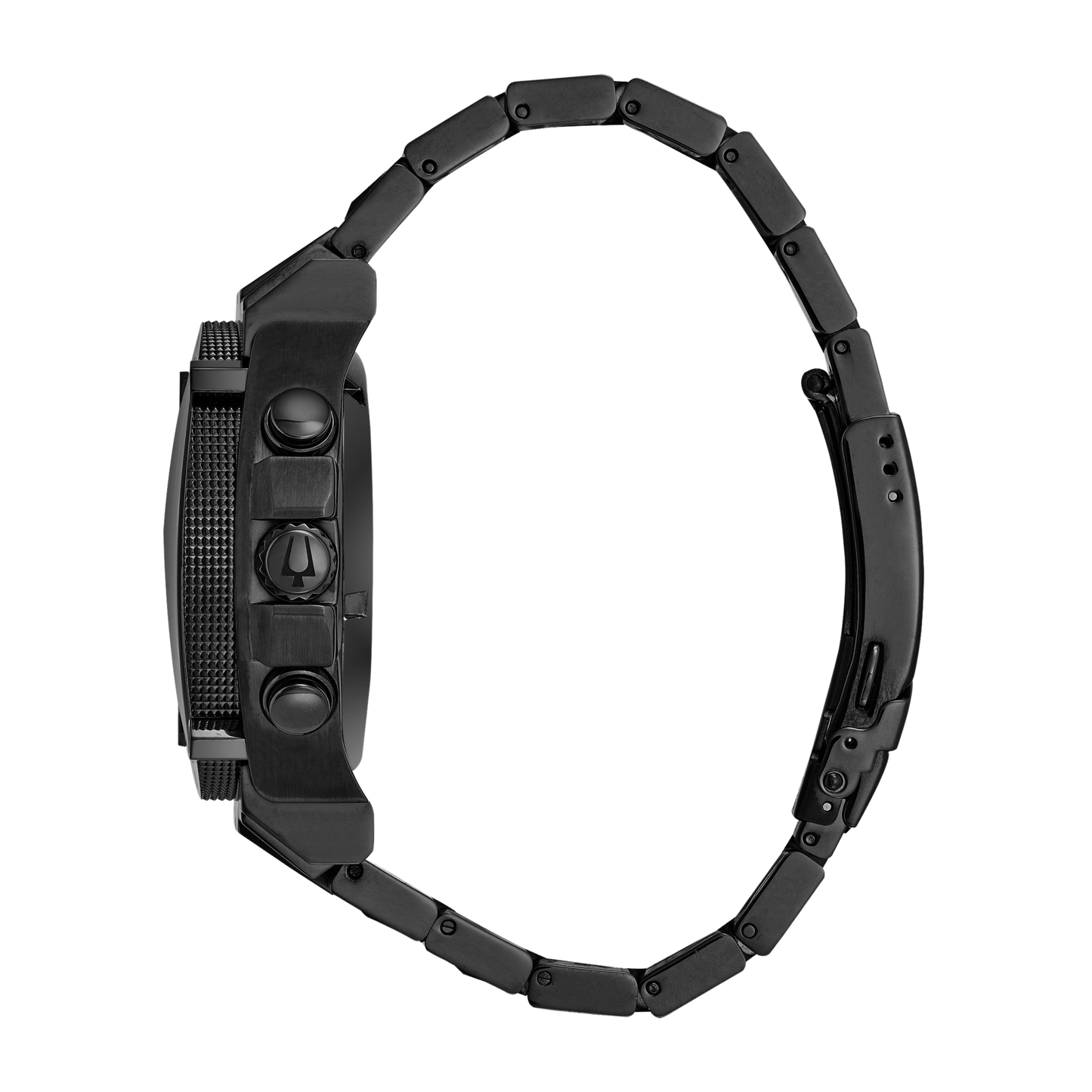 Bulova Icon Chronograph Grey Stainless Steel Black Dial Watch 46.5 mm