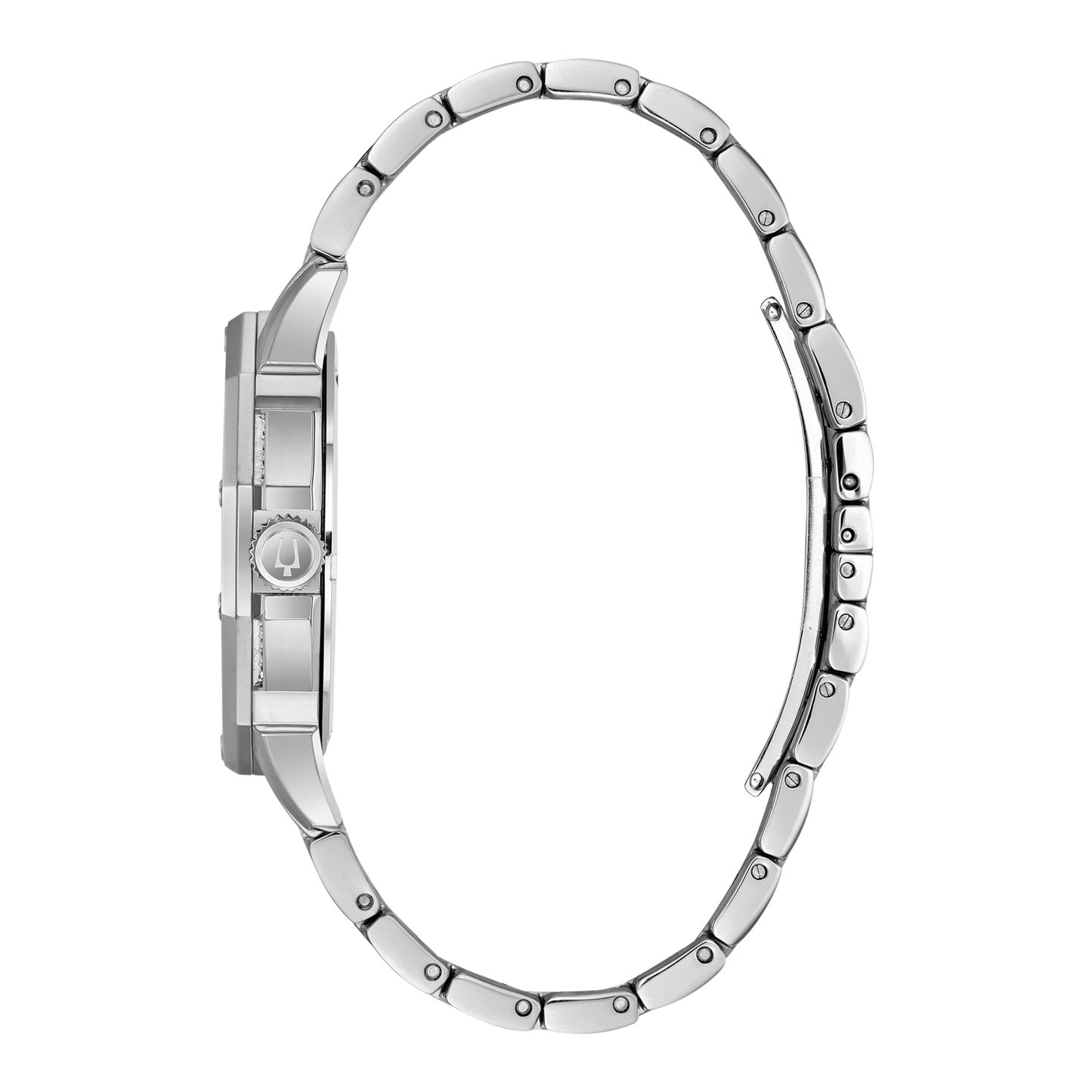 Bulova Crystal Octava Stainless Steel, Silver-Tone Dial, 41.5 mm