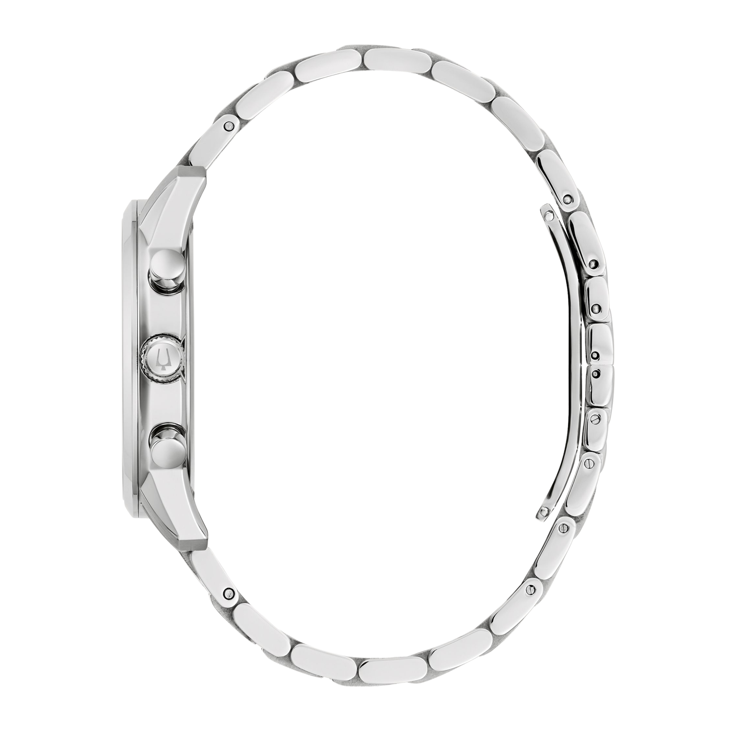 Bulova Sutton Chronograph Stainless Steel Silver Dial Watch 41 mm