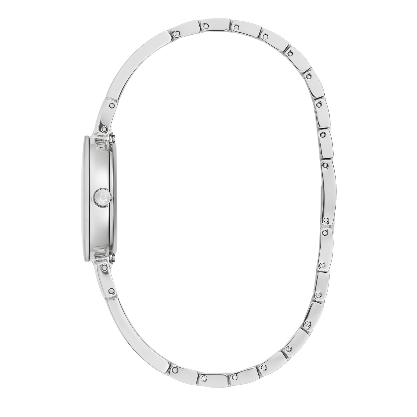 Bulova Modern Marc Anthony Stainless Steel Bangle Silver Dial Watch 26 mm