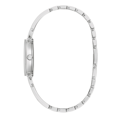 Bulova Modern Marc Anthony Stainless Steel Bangle Silver Dial Watch 26 mm