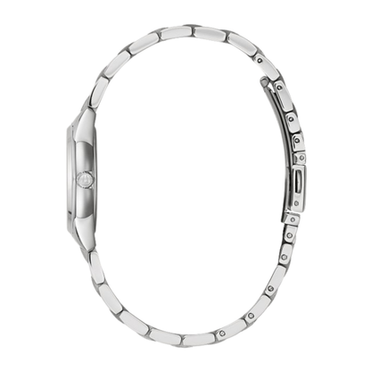 Bulova Classic Sutton Silver Stainless Steel Pink Dial Watch 28 mm