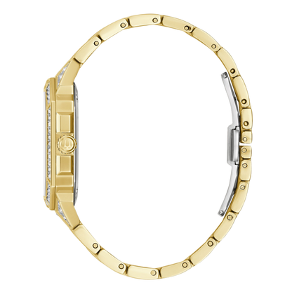 Bulova Crystal Octava Gold-Tone Stainless Steel Silver Dial Watch 40 mm