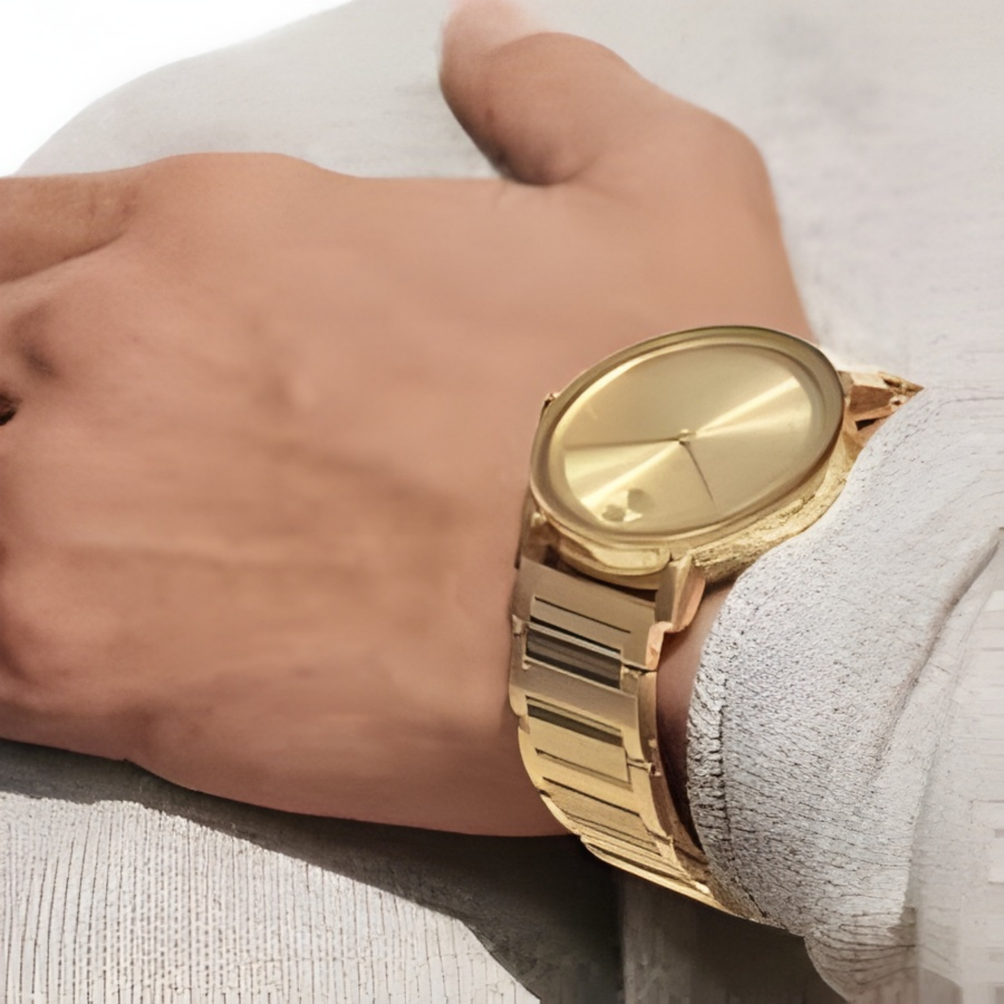 Movado Bold Evolution Gold-Tone Stainless Steel Watch 40 mm