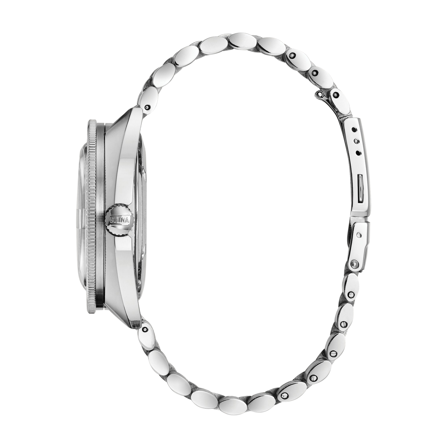 Bulova Oceanographer Devil Diver Silver Stainless Steel Green Dial Watch 44 mm