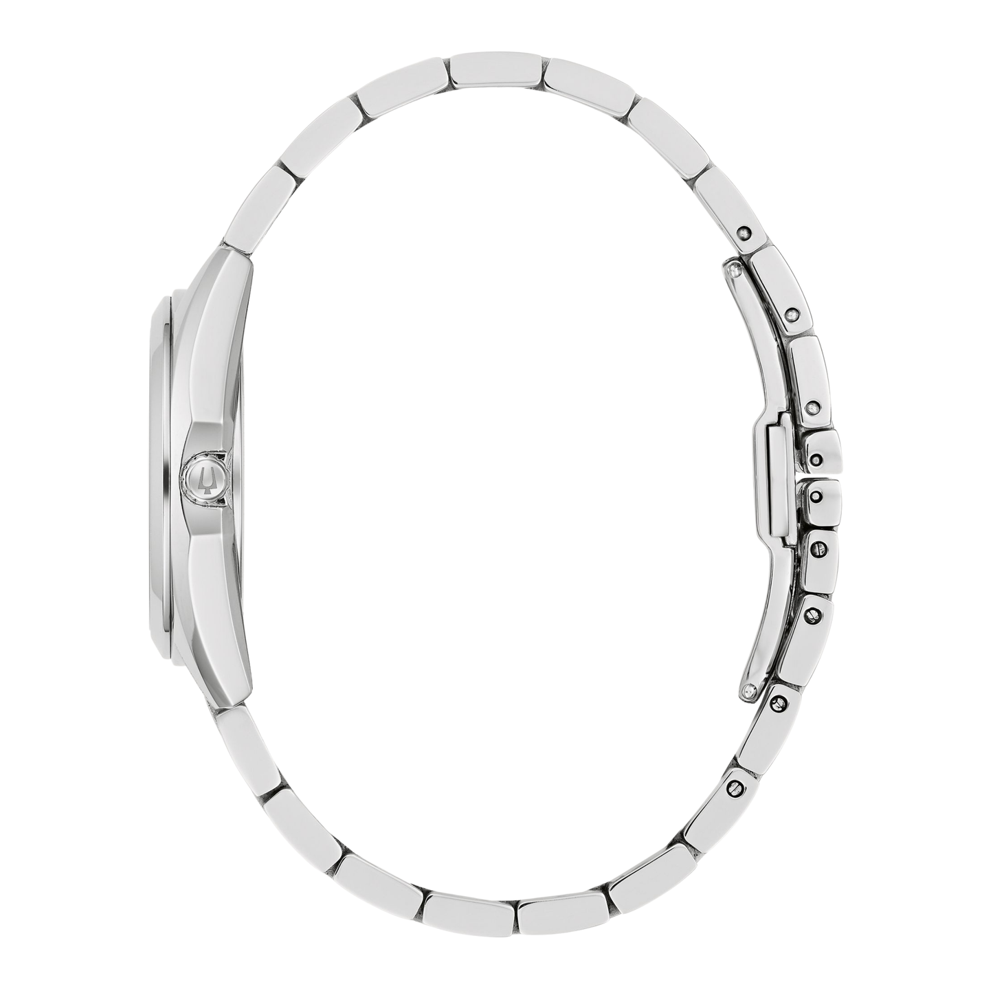 Bulova Surveyor Silver Stainless Steel Blue Dial Watch 31 mm