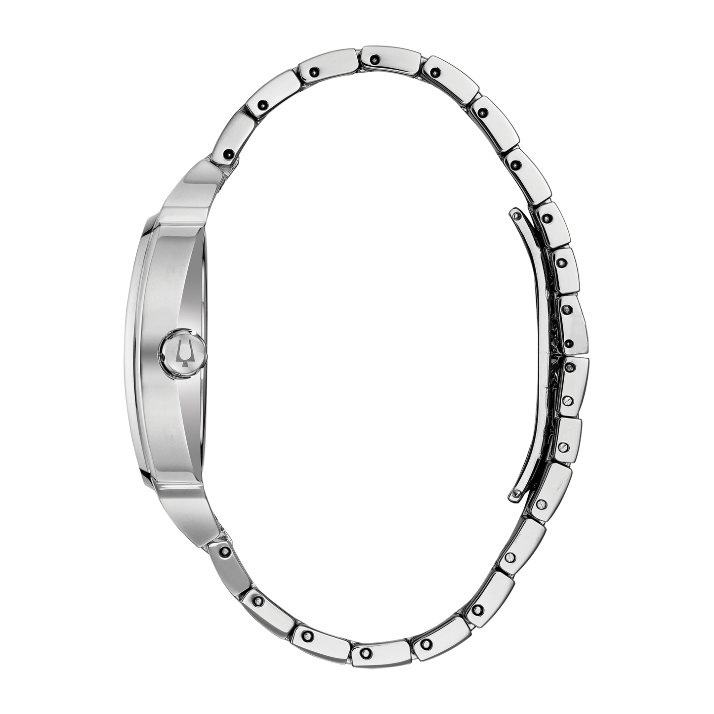 Bulova Crystal Phantom Silver Stainless Steel Silver Dial Watch 40 mm