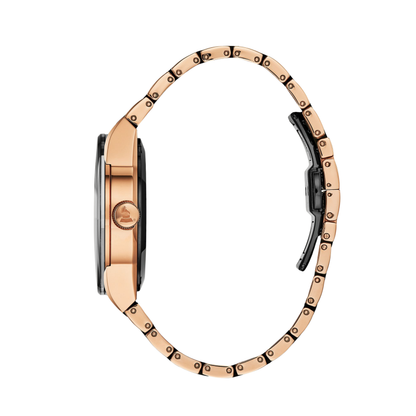 Bulova Latin Grammy Millennia Two-Tone Black Dial Automatic Watch 41 mm