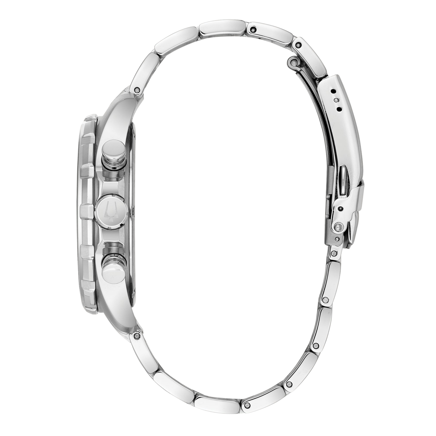 Bulova Series B Marine Star Silver Stainless Steel Blue Dial Watch 43 mm